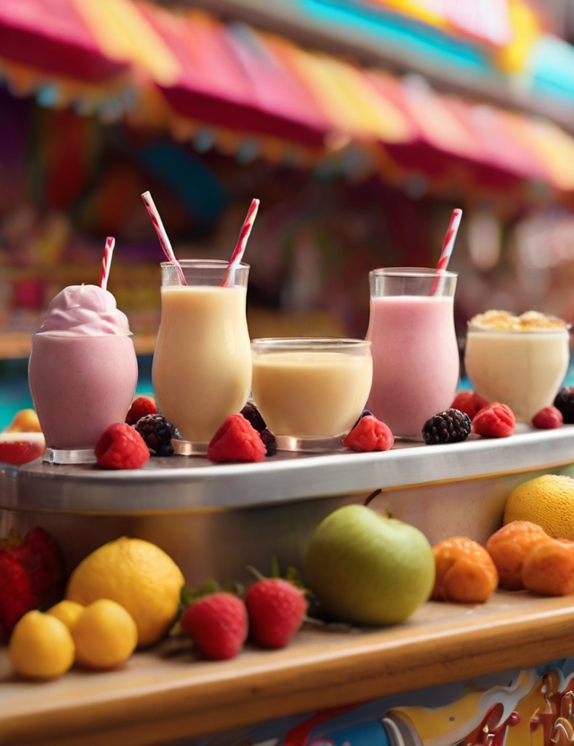 smoothies made with seasonal fruits and yogurt