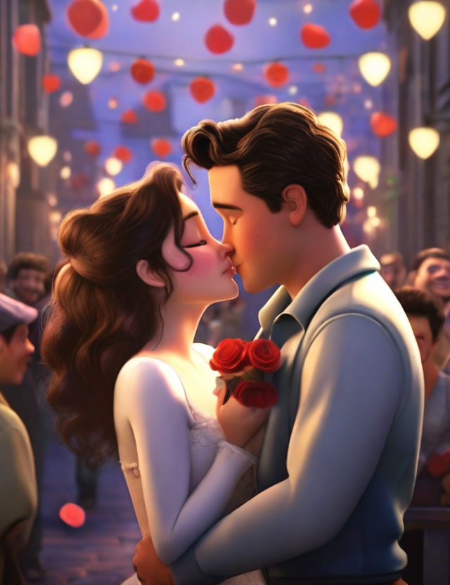 couples replicate a famous movie kiss on bingo night