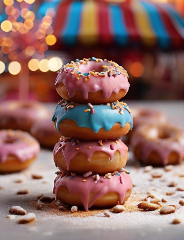 bite-sized mini donuts with cinnamon sugar.
