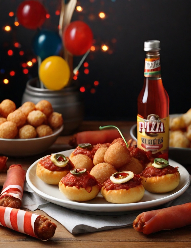Bite-sized pizza poppers