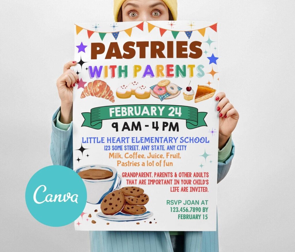 Pastries with Parents flyer
