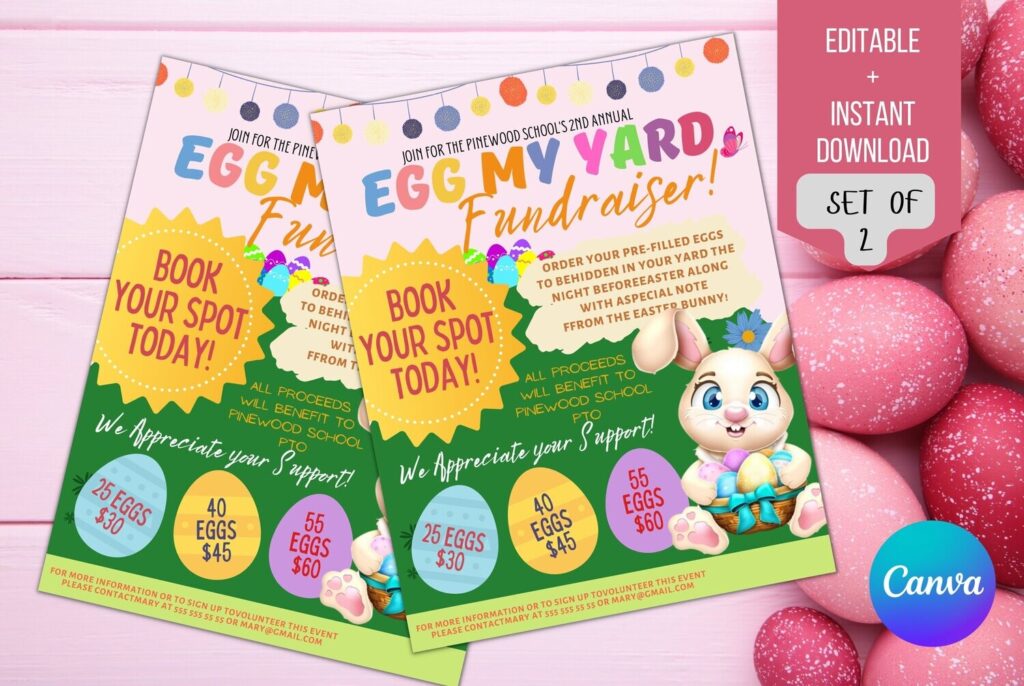 Egg My Yard Fundraiser flyer