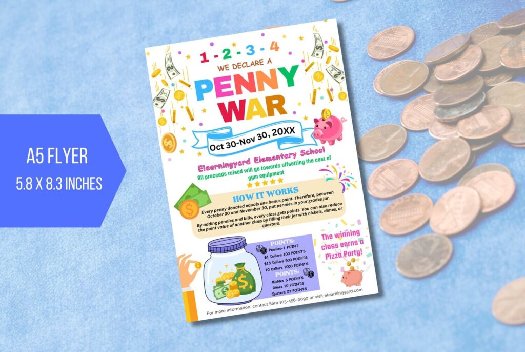 Editable Penny War flyer