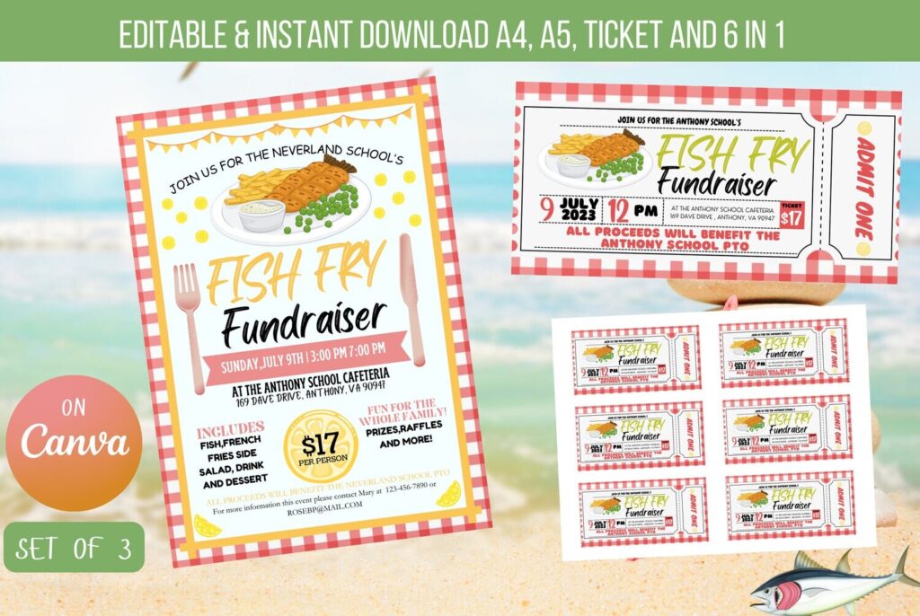 Fish Fry Fundraiser flyer