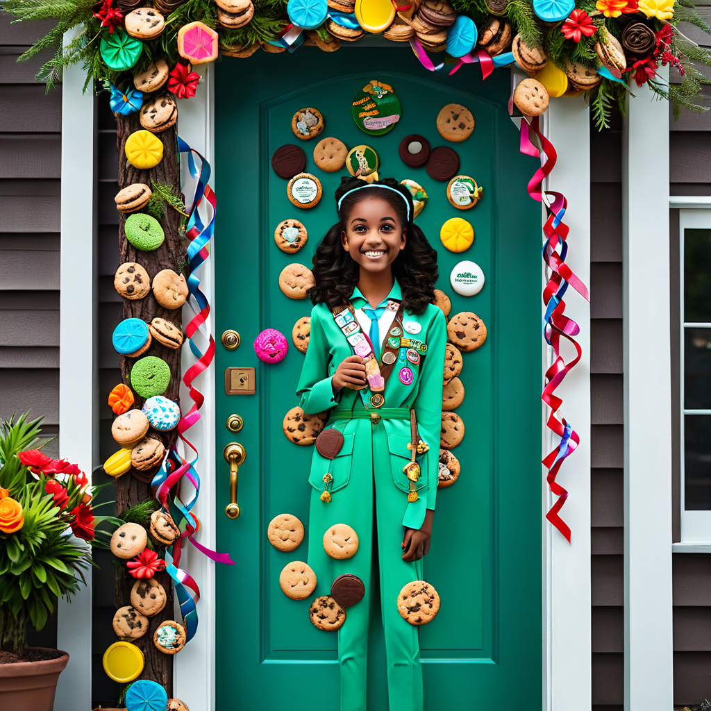 Girl Scout Cookie Door Hanger