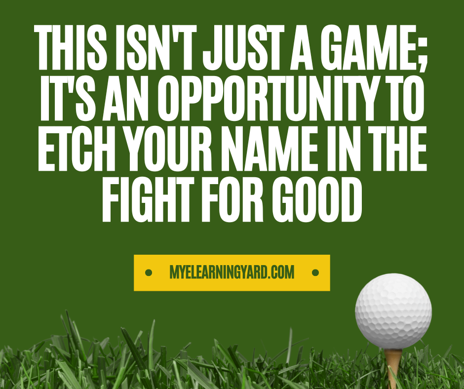 This isn't just a game; it's an opportunity to etch your name in the fight for good.
