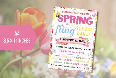 EDITABLE Spring Fling Market Flyer