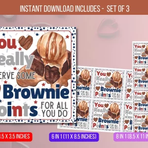 You Really Deserve Brownie Tag