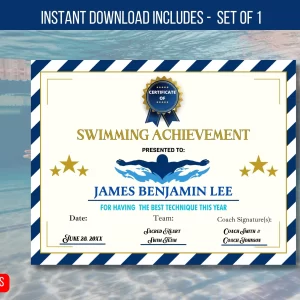 Swimming Award