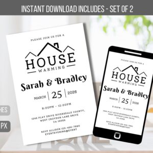 editable Housewarming Party Invitation