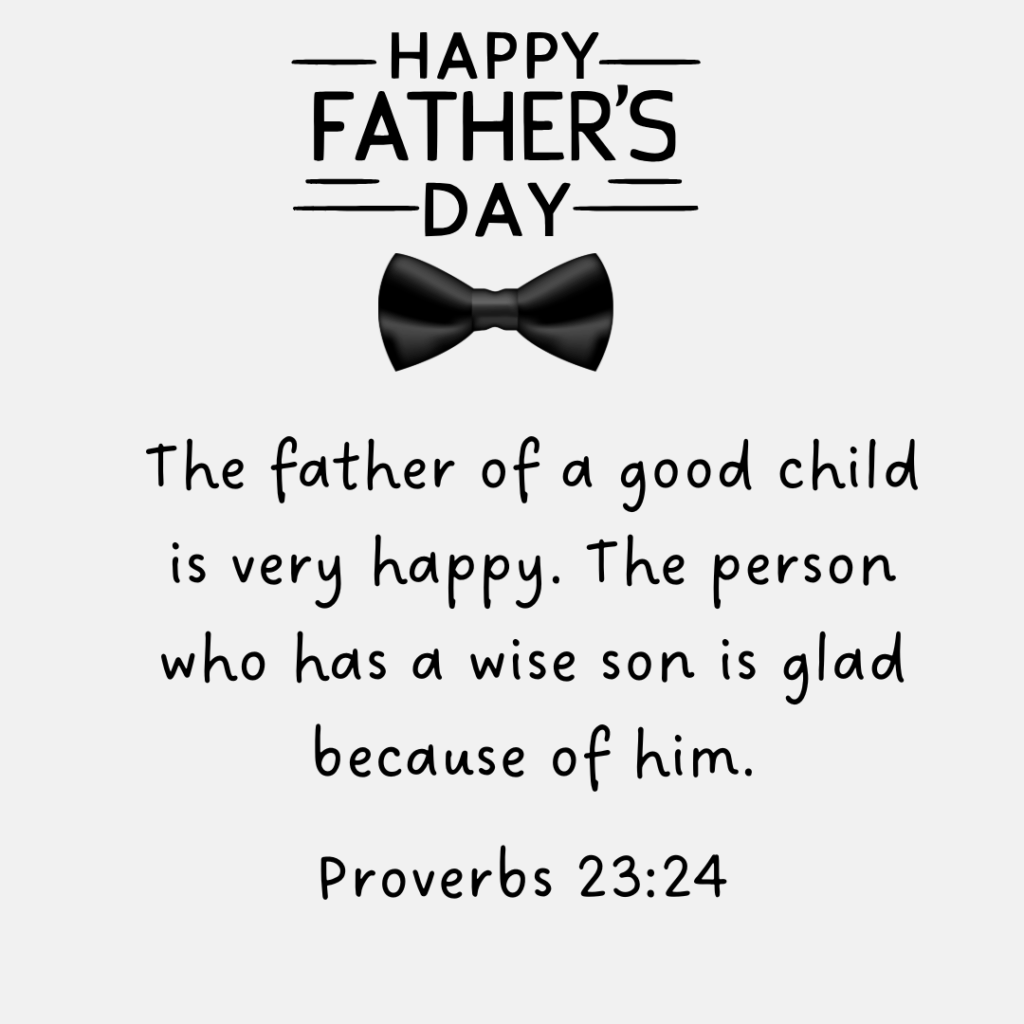 inspirational father's day bible verses