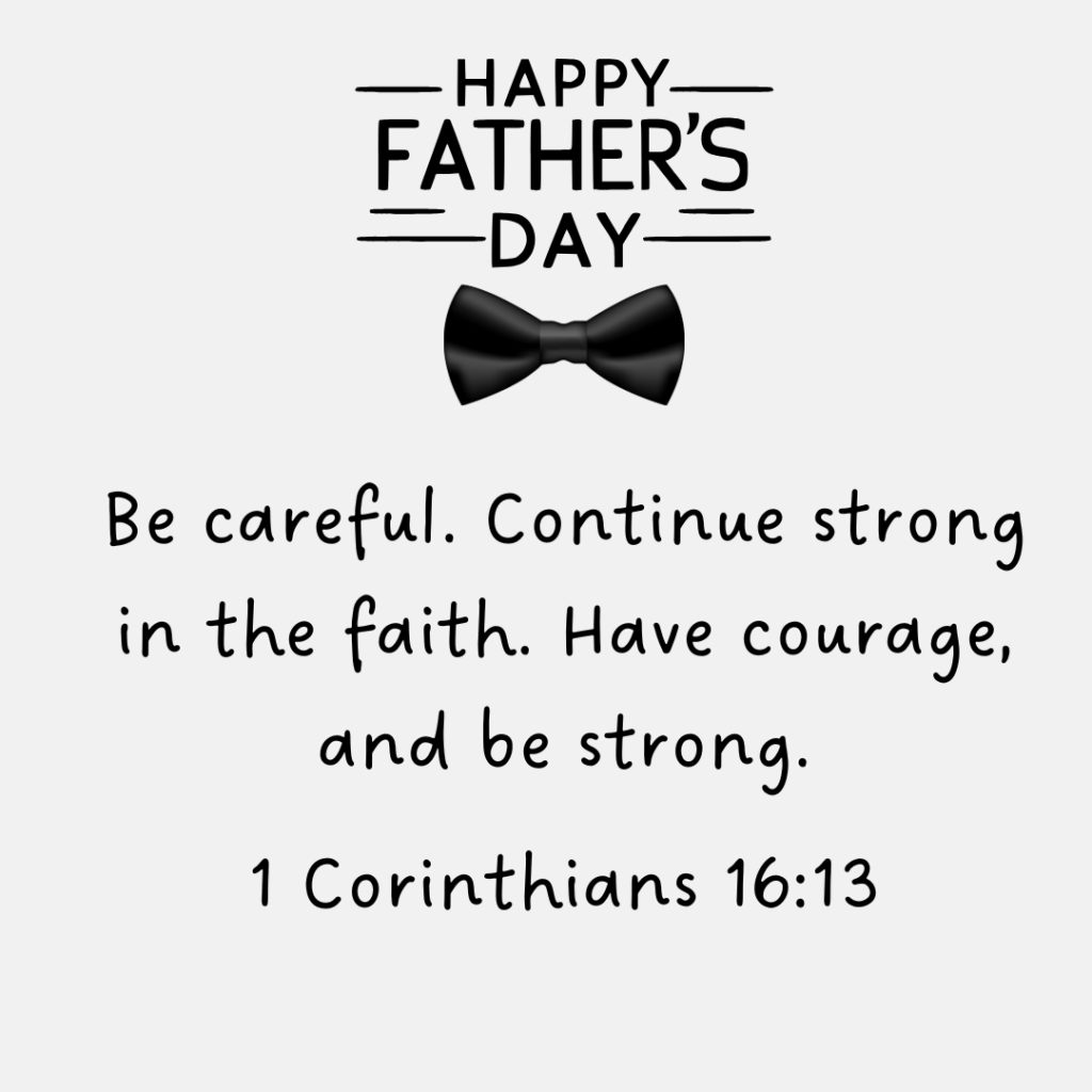 inspirational father's day bible verses