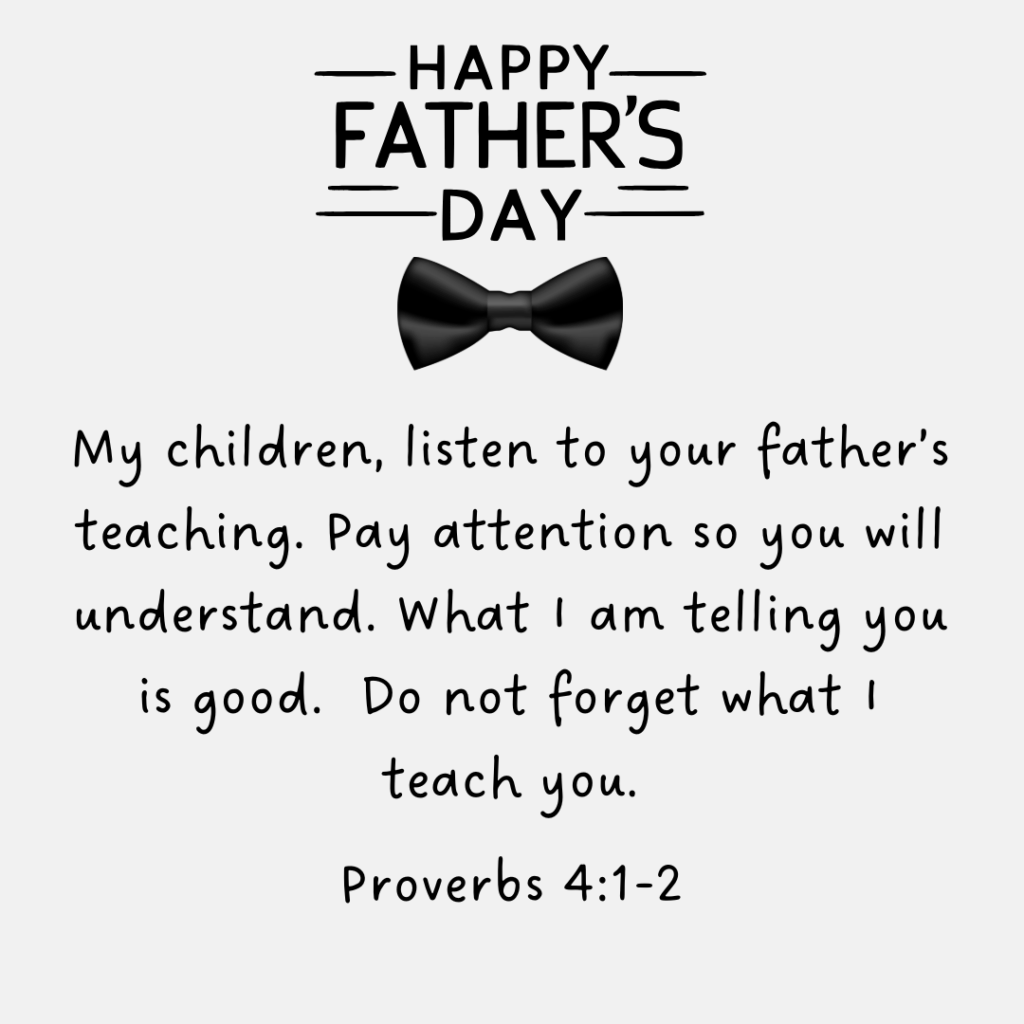 inspirational father's day bible verses