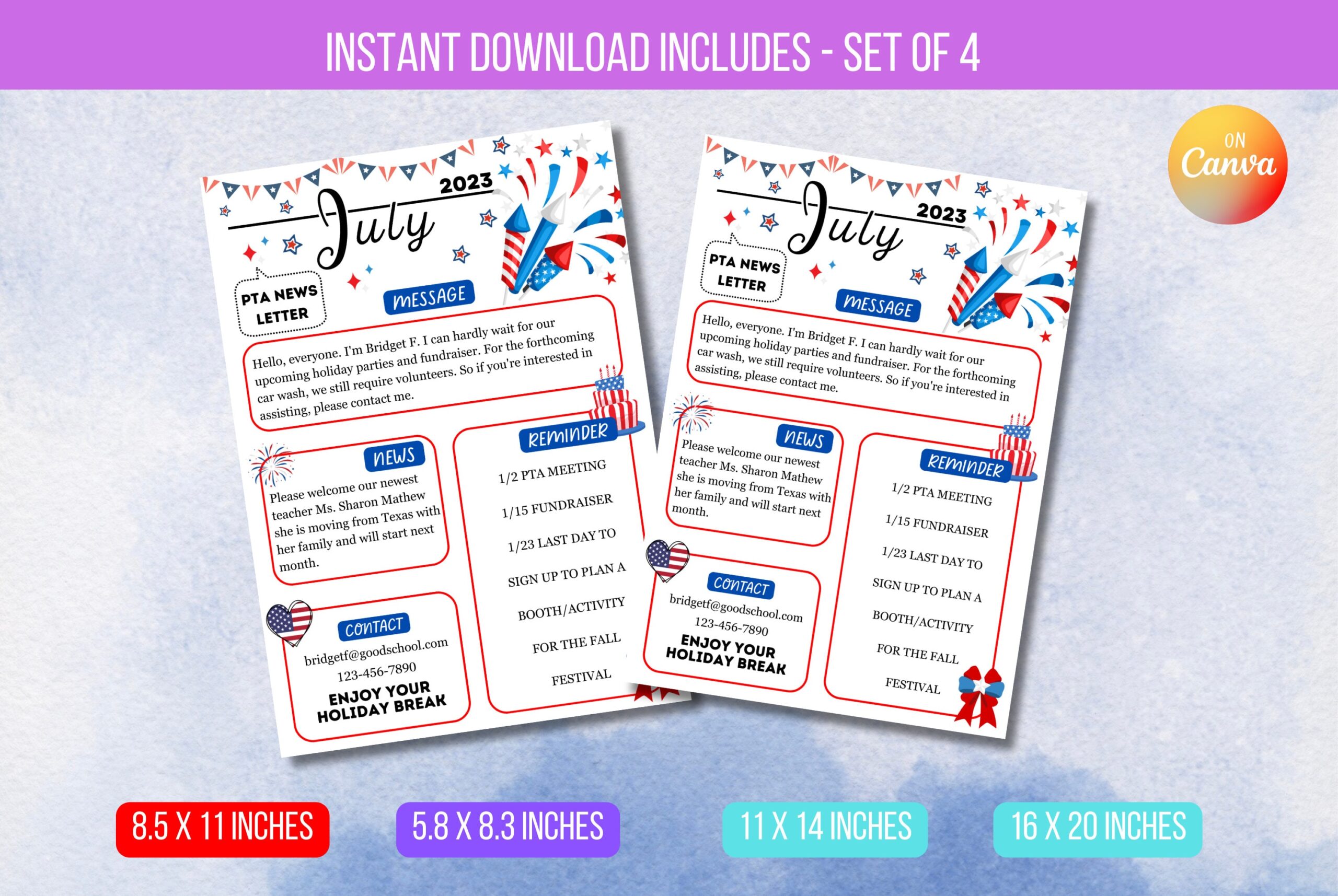 July Newsletter Template