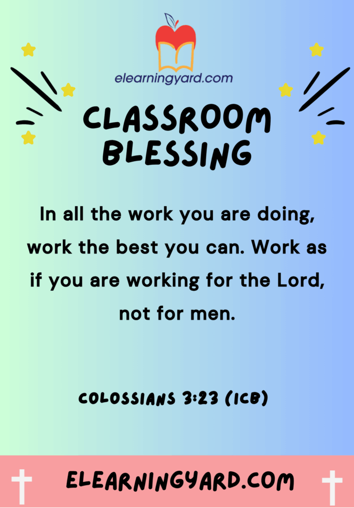 7 School Bible Verse