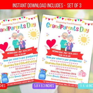 Editable Grandparents Day Invite