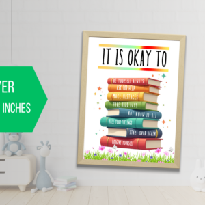 Editable It is Okay to Not Be Okay Wall Art