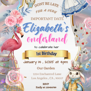 Onederland 1st Birthday Invitation