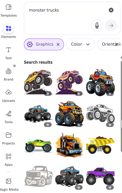 Monster Truck Theme Birthday Flyer Invite