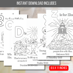 A to Z Bible Colouring book