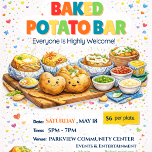 Potato Bake a Sale Flyer