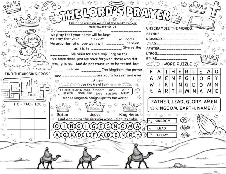 The Lord’s Prayer Worksheet
