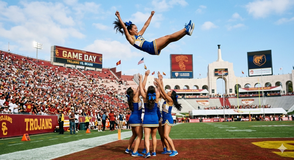 Cheerleading Stunt: Basket Tosses