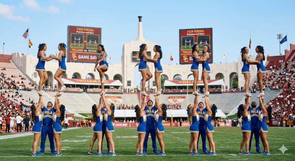 Cheerleading Stunt: Tick Tocks