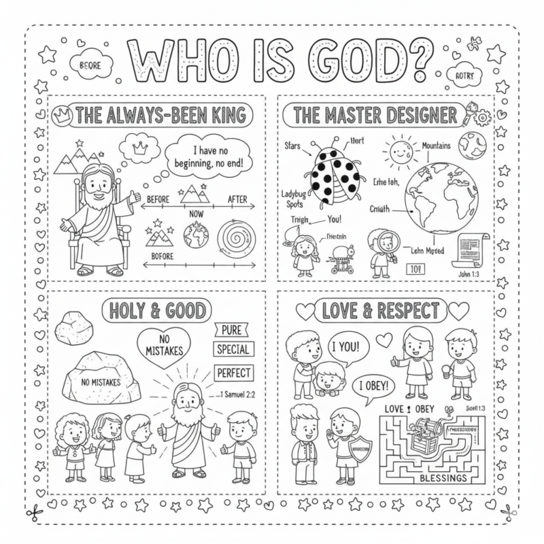 Who is God activity worksheet