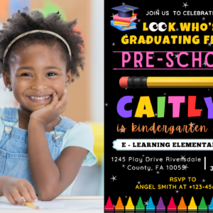 Pre-School Graduation Invite
