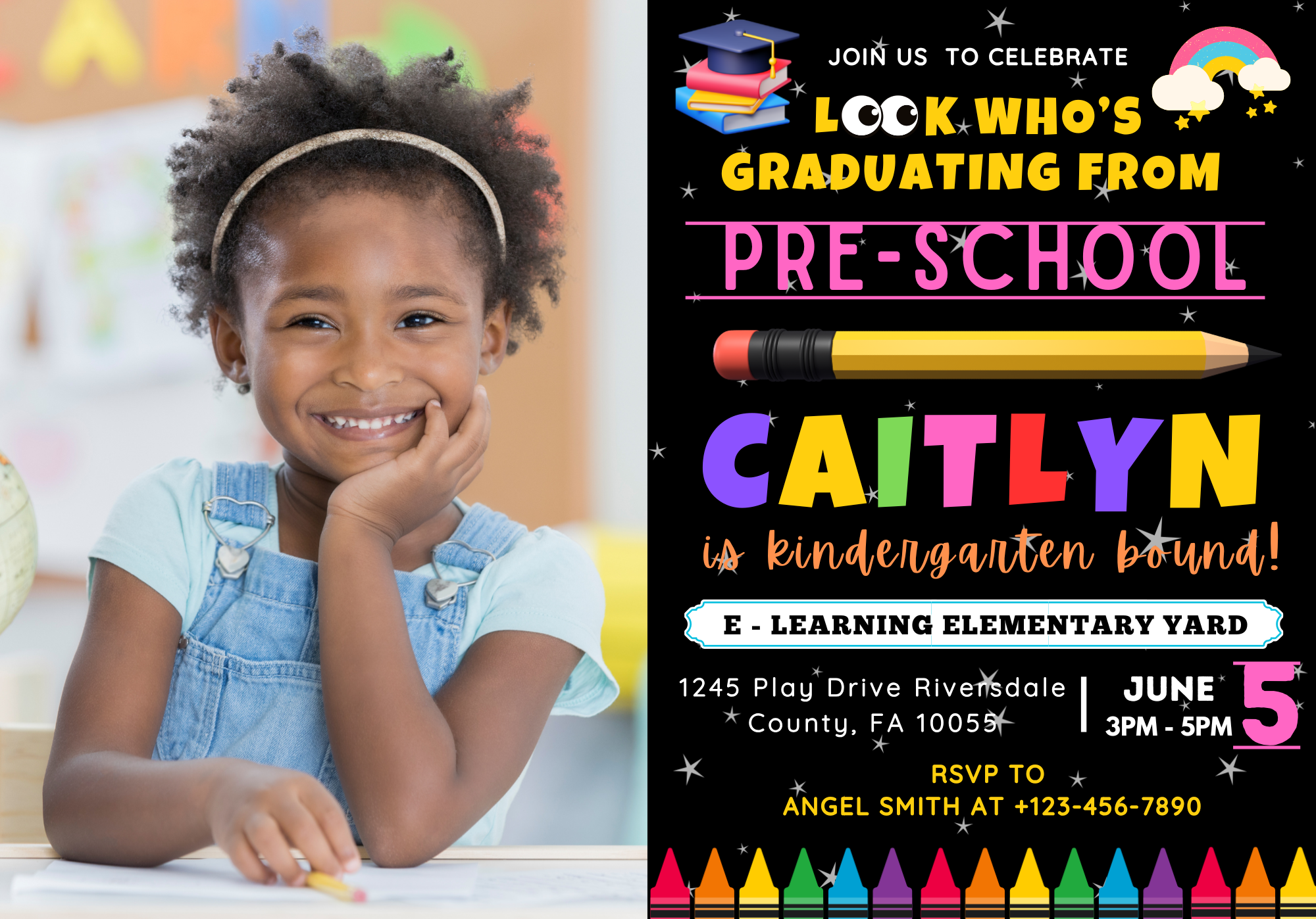 Pre-School Graduation Invite