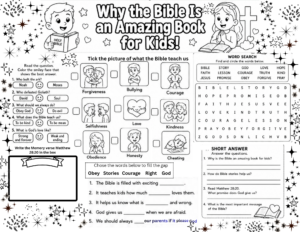 Why the Bible Is an Amazing Book for Kids Worksheet