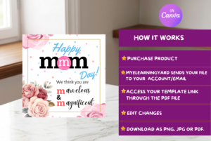 Mother's Day flyer Template mockup