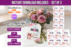 Mother's Day flyer Template tag