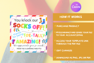 Knock Your Sock Off Flyer tag