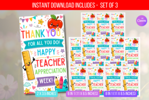 EDITABLE Thank You for All You Do Tag