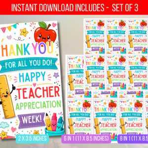 EDITABLE Thank You for All You Do Tag