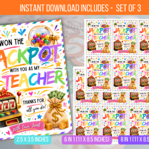 EDITABLE I Won the Jackpot Tag II