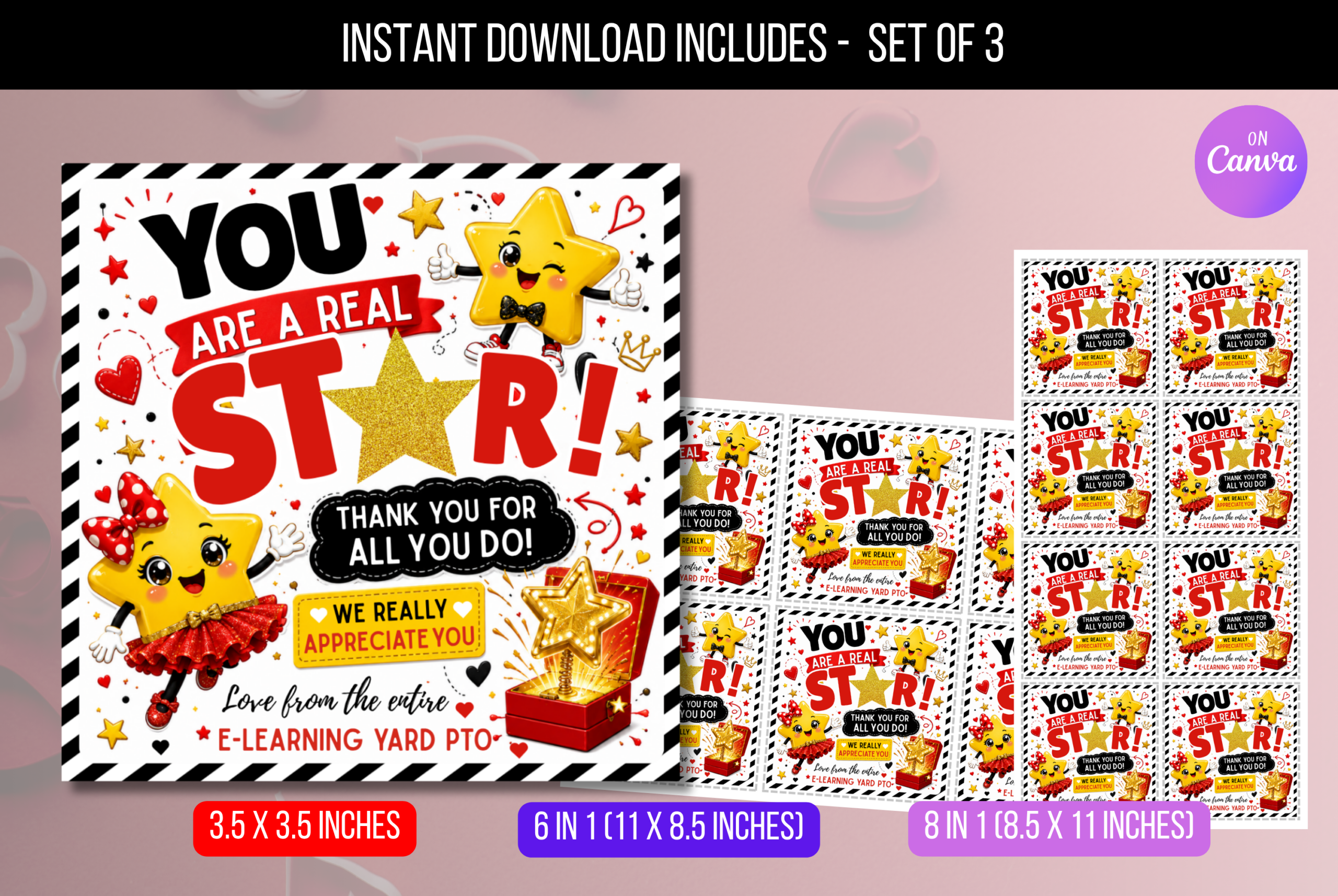 EDITABLE You Are A Star, Teacher Appreciation Week