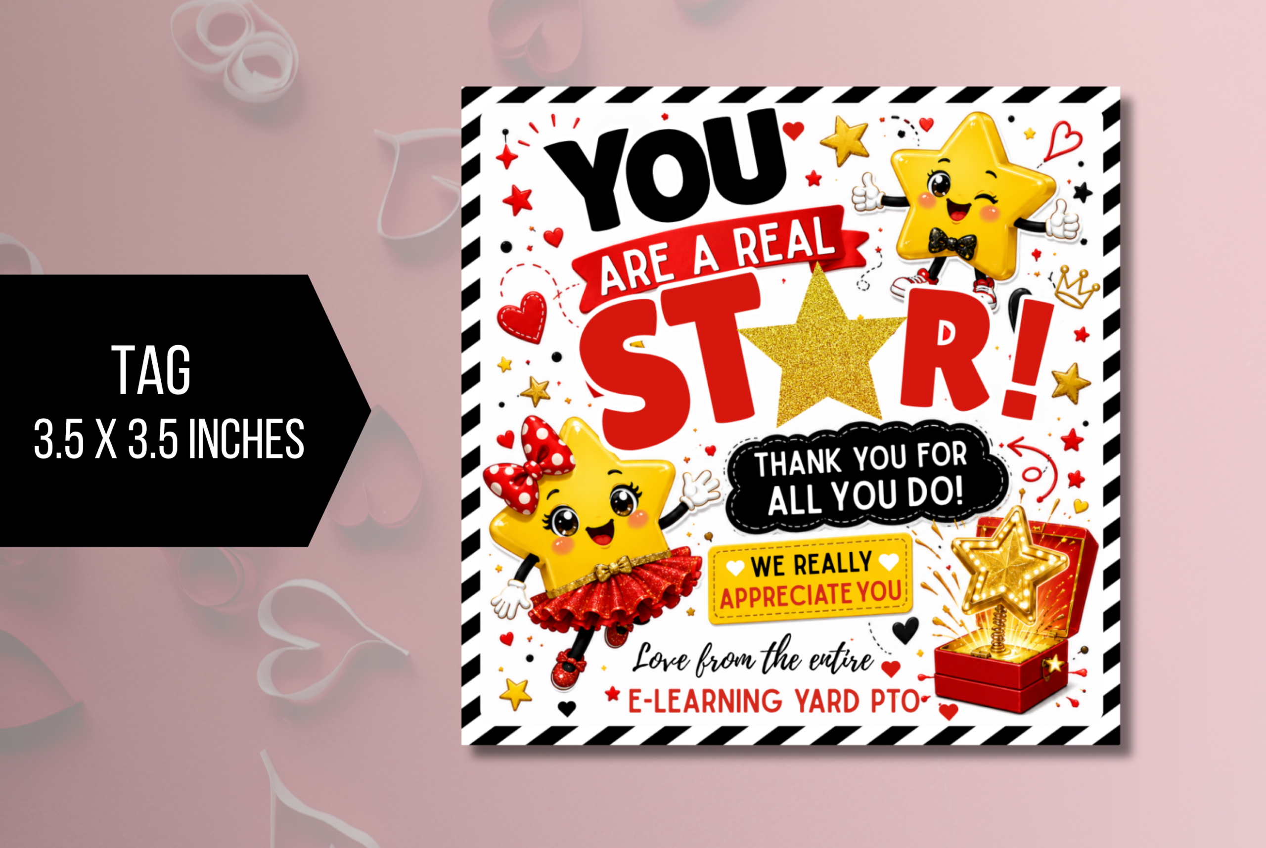 EDITABLE You Are A Star, Teacher Appreciation Week