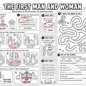 Adam and Eve Part 2 Additional Worksheet