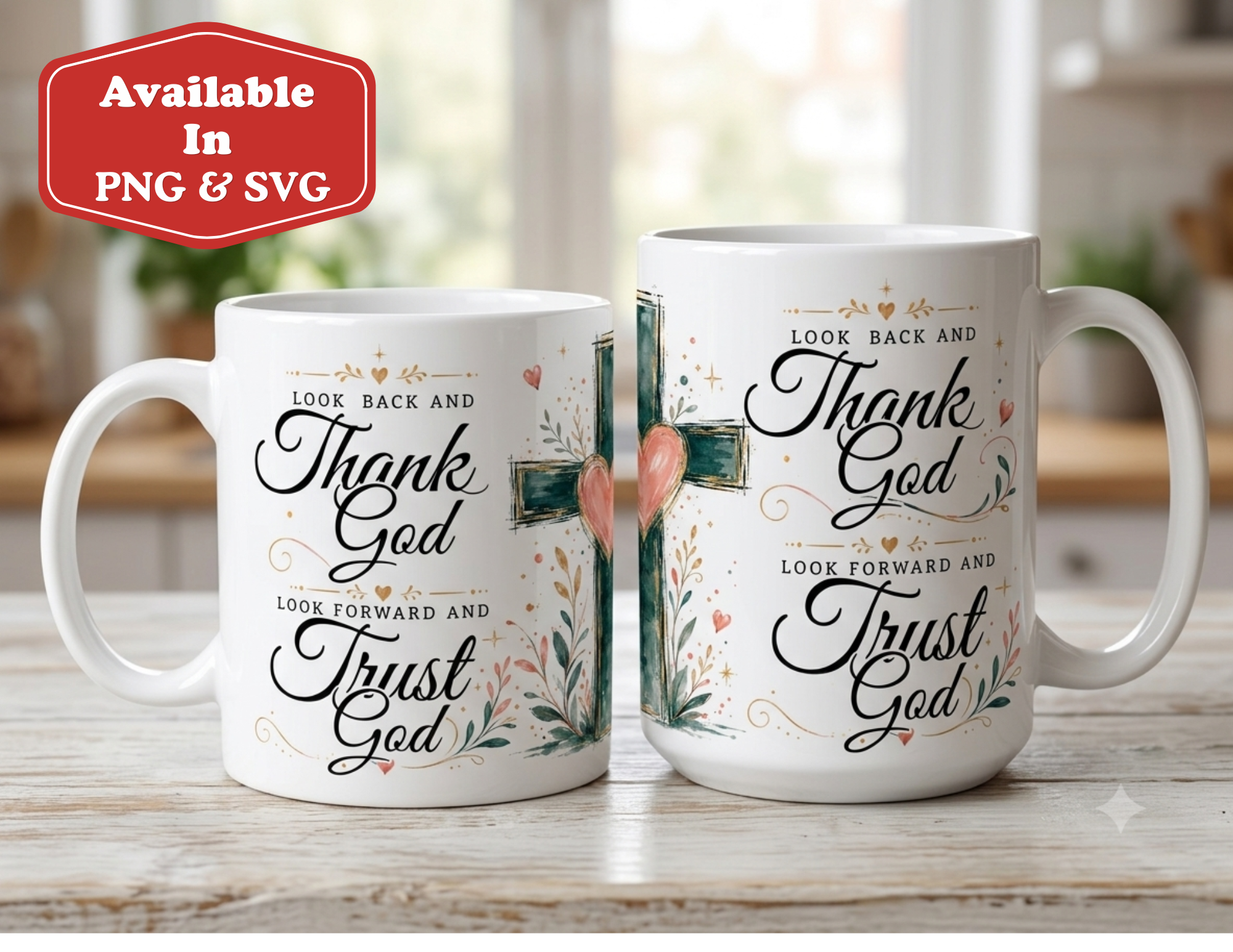 Look Back And Thank God Look Forward And Trust God PNG