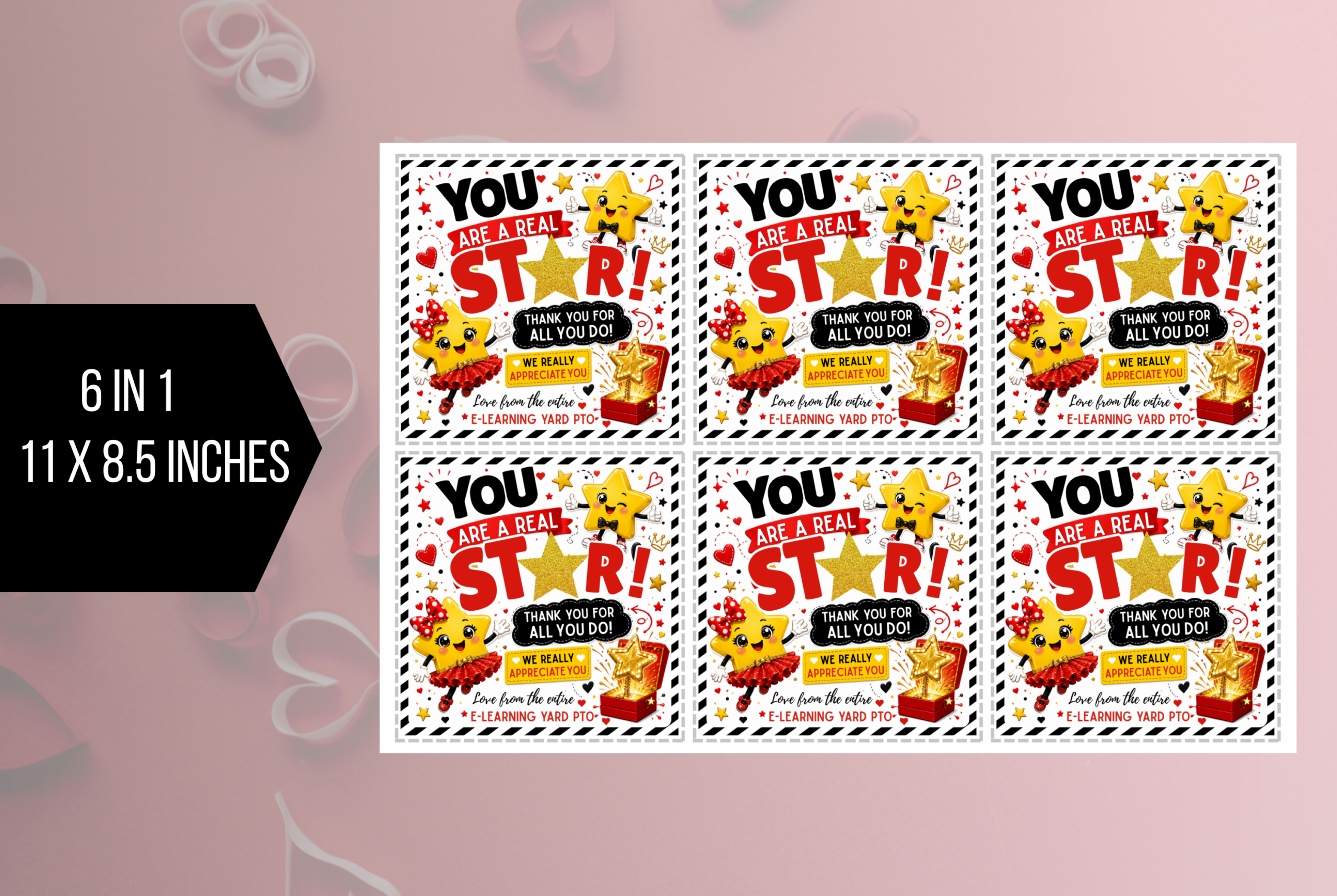 EDITABLE You Are A Star, Teacher Appreciation Week