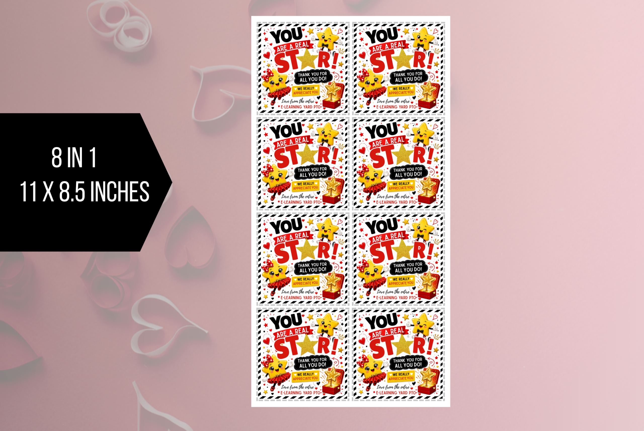EDITABLE You Are A Star, Teacher Appreciation Week