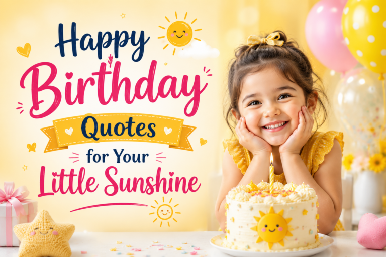 Happy Birthday Quotes for Your Little Sunshine