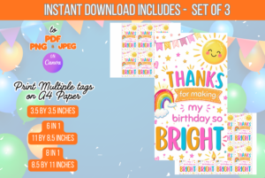 Thanks For Making My Birthday So Bright