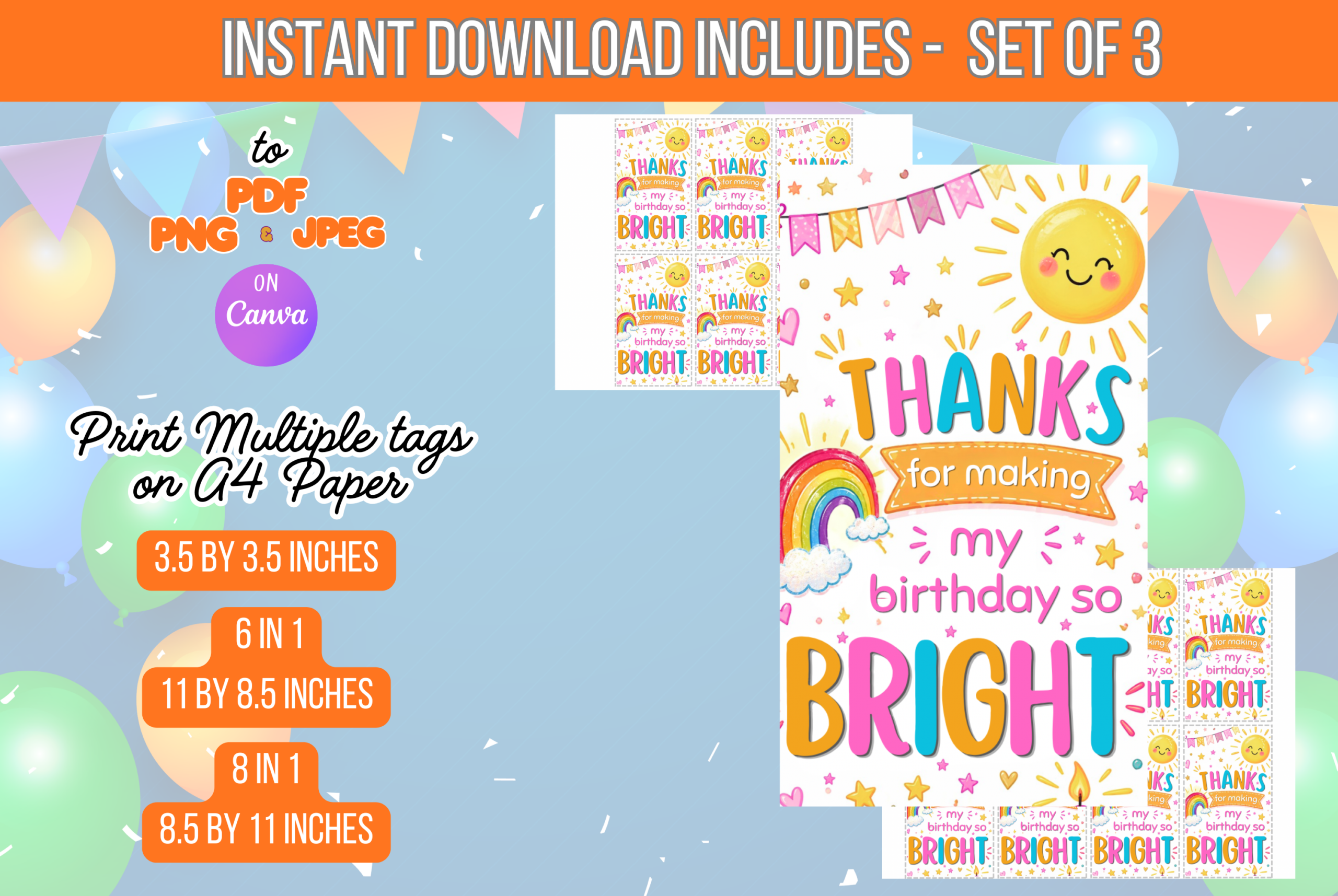 Thanks For Making My Birthday So Bright