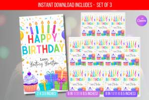 EDITABLE Happy Birthday Tag
