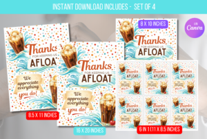 EDITABLE Keeping Us Afloat Sign