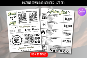 EDITABLE Scan to Pay Sign